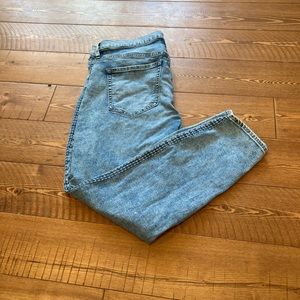 Women’s acid wash jeans